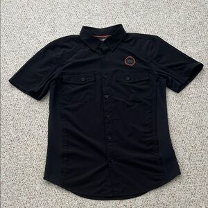Harley-Davidson Black Casual Button Down Shirt